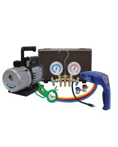 3 CFM Vacuum Pump with 55100-R Leak Detector