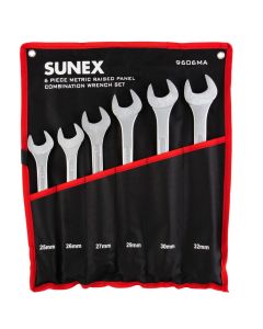 6 Pc. Metric Raised Panel Combination Wrench Set