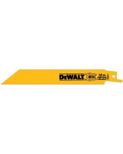 DeWalt 4811 Metal Cutting 6 in. Reciprocating Saw Blade, 18 TPI (Sold Individually)
