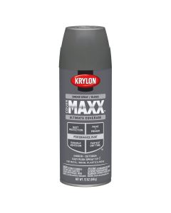 Krylon Covermaxx Paint+Primer; Gloss Smoke Gray; 12 oz. Aerosol