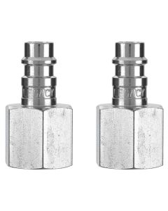 Flexzilla Pro High Flow Plug, 3/8" FNPT, 1/4" Body, 2-Pack