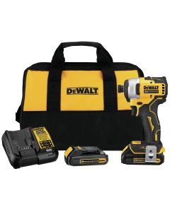DeWalt Atomic 20V MAX Brushless 1/4 in. Impact Driver Kit w/ (2) Batteries