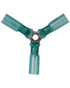 5 Piece16-14 3-Way (Y) Blue CS Heat Shrink Connector