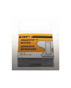 Fingertip "T" Woven Bandage, Adhesive Bandages, First Aid (Box of 40)