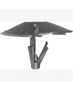 Hood Insulation/Fender Retainer, Black Nylon, Size: 1/4" (6.4mm), Stem: 3/4", Head: 1-5/16", Qty: