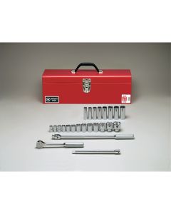 1/2"Dr 12PtStd&DpSktBx Set 24P