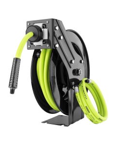 Flexzilla Retractable Air Hose Reel, Open Face, Single Axle Arm, 3/8" x 25'