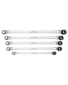 5 Pc. Metric Double Box Univ Spline 90 Tooth Rev Ra