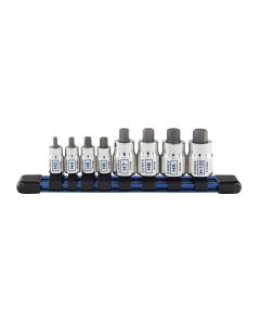 Sunex Tools 8-Piece 1/4 in. & 3/8 in. Drive Stubby Metric Hex Bit Socket Set