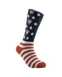 Redback Boots Everyday Bamboo Sock w/ Patriot USA Design (PR)