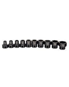 Sunex Tools 10-Piece 3/8 in. Drive Low Profile Impact Socket Set w/ Hex Shank, Fractional SAE