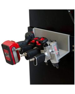 Extreme Tools Adjustable Hanging Power Tool Rack, Silver