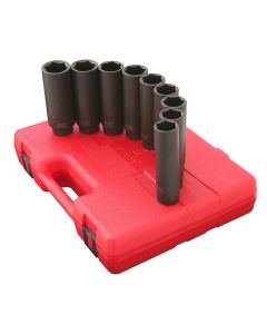 Sunex Tools 12-Piece 1/2 in. Drive Extension Long/Deep Impact Socket Set