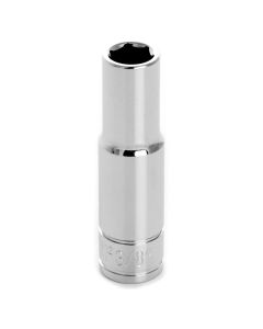 Chrome Socket, 3/8" Drive, 3/8", 6 Point, Deep