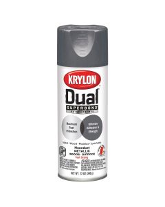 Krylon Dual Superbond Paint+Primer; Moondust Metallic; 12 oz. Aerosol