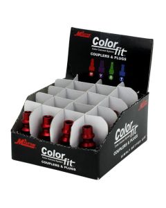 ColorFit Plugs M-style Red 1/4" NPT