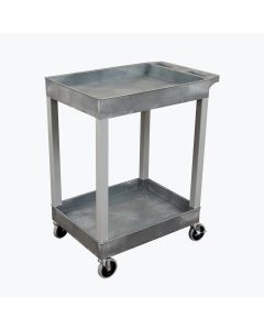 24 x 18 Plastic Utility Two Tub Cartin, Gray