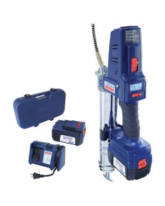 18 Volt Lithium Ion Battery-Operated Grease Gun with 2 Batteries