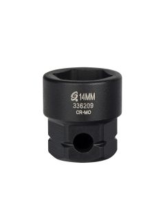 Sunex Tools 3/8 in. Drive 6-Point Low Profile Impact Socket w/ Hex Shank, 14 mm