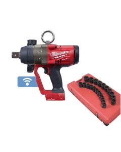 M18 FUEL 1" Hi-Torque Impact Wrench w/ ONE-KEY Plus 21-Piece 1" Drive SAE Impact Socket Set