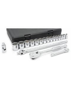 Socket Set 19 PC 1/2 IN Drive 12 Point