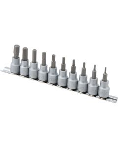 Titan 10-Piece 3/8 in. Drive SAE Hex Bit Set