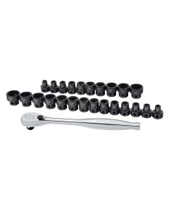 Sunex Tools 25-Piece 3/8 in. Drive Low Profile Impact Socket Set