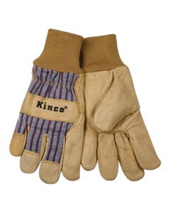 Grain Pigskin Leather Palm Glove, Large