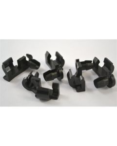 Nylon Door Lock Rod Clip Left-Hand Side, 5/32" (4mm) Rod Size (100/Bag)
