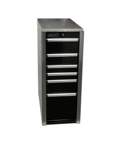 Homak Mfg. HXL 6-Drawer Side Cabinet, Black