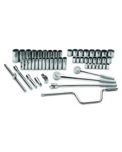 54 pc. 1/2" Drive 12-Point Std & Deep Metric Socket Set