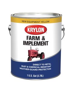 Krylon Farm/Implement Paints; NEW Equipment Yellow; 128 oz.; Gallon