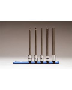 3/8"Dr LongMM HexBitSkt Set 5P
