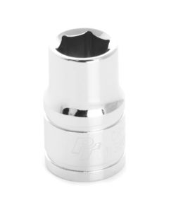 Chrome Socket, 3/8" Drive, 3/8", 6 Point, Shallow