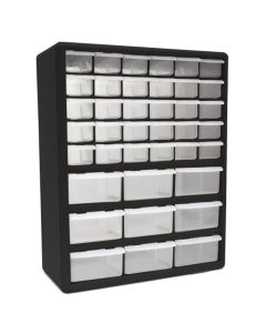 Homak Mfg. 39-Drawer Parts Organizer, Black