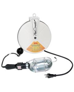Cord Reel & Work Light, 38 ft. 18/3 SJT Cable