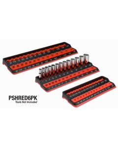 Red Peg Fractional and Metric Socket Holder Pack