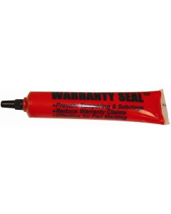 Warranty Seal Red 1.8 oz Poly Squeeze Tube Warranty Seal Adheres To All Metal & Other Surfaces