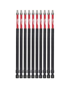 SHOCKWAVE? 6" Impact Square Recess #3 Power Bits (10 Pk)