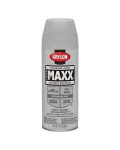 Krylon Covermaxx Paint+Primer; Gloss Pewter Gray; 12 oz. Aerosol