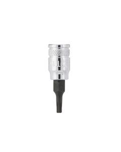 Torx Bit Socket, 1/4" Drive, T15, Chrome