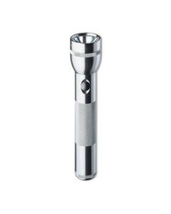 Maglite Flashlight, Silver, 2 Cell, D Battery, Blister Pack