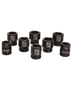 3/4" Drive 8 Piece SAE Impact Socket Set
