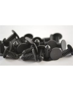 Black Nylon Fascia Retainer, Mustang/Capri '84-On (100/Bag)