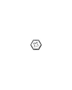1 in. Fractional Hexagon Die  3/8 in. - 16NC