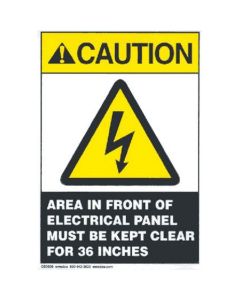 Electrical Panel Caution Label