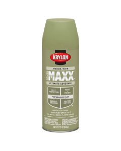 Krylon Covermaxx Paint+Primer; Satin Avocado; 12 oz. Aerosol
