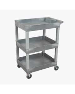 24 x 18 Plastic Three Shelf Utility Cart