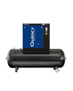 Quincy QGS 15-HP 60- Gallon Tank Mounted Rotary Screw Air Compressor With Dryer Triv/3/60
