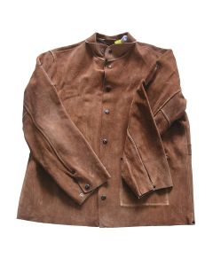 Shark 14521 Leather Welding Jacket, X-Large, Brown